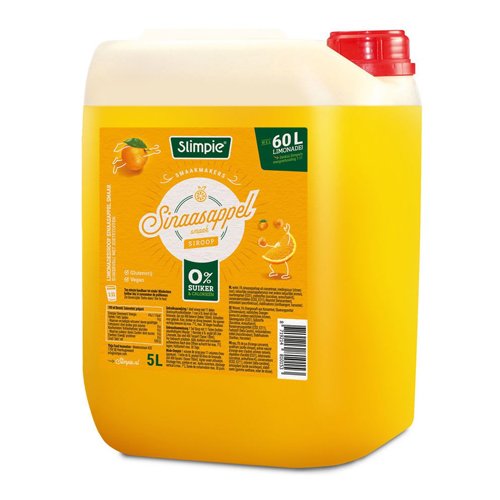 Slimpie - Sinaasappel Siroop - 5 ltr